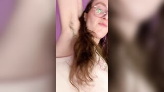 cute natural trans hotty flashes curly armpit (episode)