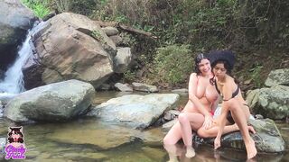 Approachig to a large boobs hotty in the river, youll love what happen