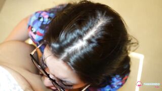 My boss shuts me up with his cock for being arrogant