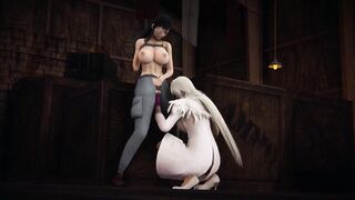 Jormungand Lesbo sex Dildo Fendom Koko x Valmet