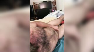 Me having a quick jack off on the bed