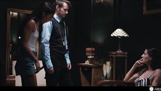 Lesbo Freeze Fetish - Brunette hair Latin babe Angel Stops Time And Pranks Coco Bae During the time that Sucking Her Boobs