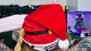 Sissy Blaire_eighteen sucks my thong-on, masturbates the toy with her hair, and practices unfathomable throating.