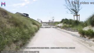 Outdoor screw with 2 whore cuties cum, heat & wild enjoyment