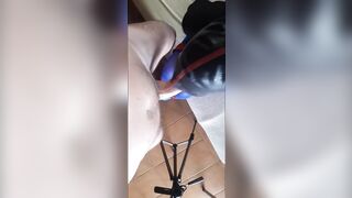 Silly obedient mother i'd like to fuck tied and blindfolded throated on high heels in a great oral pleasure pov action