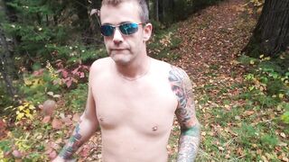 Some other Outdoor Autumn Escape, Public exhibition with anal play. Very risky, nearly caught two