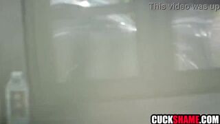 Voyeur hubby peeping on cheater wife and her lover