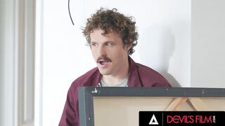 DEVILS FILM - Vanessa Vega’s Stress-Relief Masturbation Busted Leads To Hard Face Banging