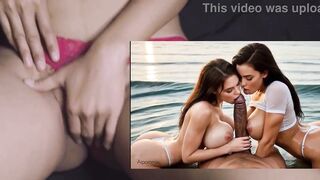 Triple BJ BBC at beach party