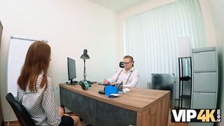 VIP4K. Banging in all the poses in the office. Sexy sex with Olivia Westsun