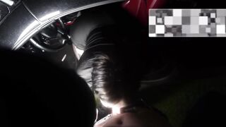 I Screwed a Whore Hard in a Car and Filled Her Large Booty with Cum
