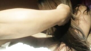 This babe oral-job her boyfriend in advance of that babe do it on top.