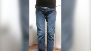 Male pissing his jeans!