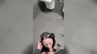 Wife Sneaks into Gas Station Restroom to Get Screwed
