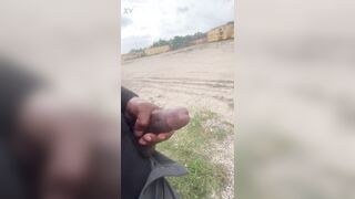 Risky jerk off on my lunch break