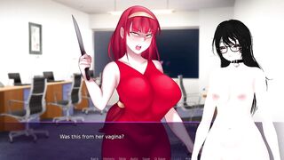 Yandere Shemale hentai screws coworker whilst Trans Cutie watches