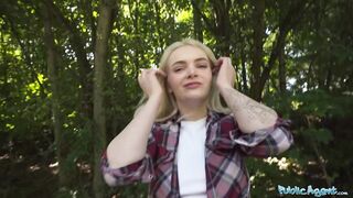 Public Agent Stranded Sexy Golden-haired Has Time For an Outdoor Banging