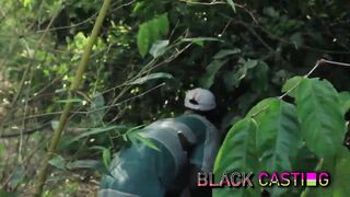 Drama time outdoor bang with local Africans caught in the bush