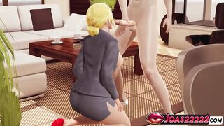 Office Floozy Dolly in Animation: Solely Tongue Dick Lick, Titjob on Top, and Hands-Free Blow job with Explosive Spunk fountain In Playgirl Elect two