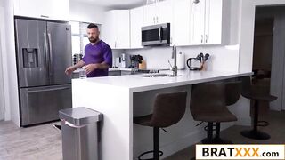 From Kickoff to Orgasm, Small Stepdaughter Takes It All During the Game