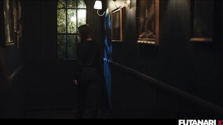 Cute Tiny Blond Cutie Nata Gold Facefucked by Slutty Real Life Futanari Tgirl Amirah - It Follows Parody