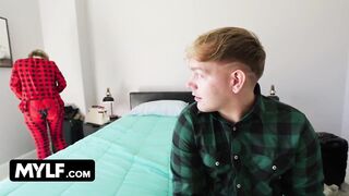 Large Titted Stepmom Lets Hung Stepson Pound the Screw Without Her Taut Twat - MYLF