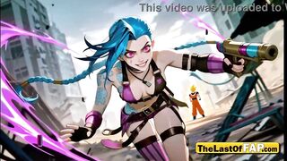 Insane Jinx Rides Goku Raw, Takes It Unfathomable in the Butt & Swallows His Load – Uncensored AI Comics