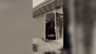 Showing Off for the Neighbors Outdoors