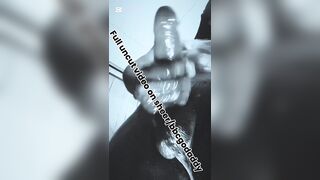 Sneak peak of Excited Fast har masterbation saga in Ebony and white