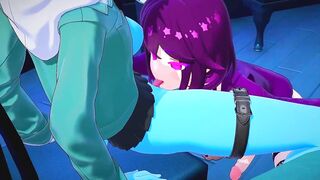 Soukaku gets her Twat eaten - Zenless zone zero