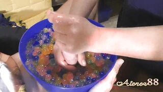 Massage sensitive oil and balls