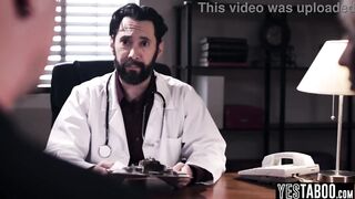 Aged sexually excited doctor rails large melons curvy mother I'd like to fuck hardcore in his office