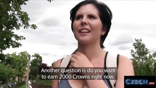 nineteen Year Old with Large Bazookas was very Shy but that babe eventually took the SHLONG - CzechXXX