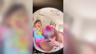 White Doxy Melody Parker Eating Up Enormous Ebony Wang At The Circus