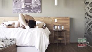 Capitalina goes to a hotel so I can screw her, but that babe can't stop talking to her spouse.