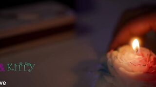 XXX: KittyLove candle wax and spreader bar play