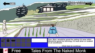 Tales From The Undressed Monk (free game itchio) Adult, Erotic, Humorous, Mouse solely, mythology, NSFW, Point & Click