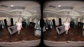 VR Bangers: Hawt Blond mother I'd like to fuck Realtor Screws Anally And Cums At a Abode Showing - VR Porn