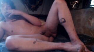 Transgal Showing Off Smutty AF Feets, Soles And Toes; Wanking Her Huge Schlong, And Teasing Her Constricted Booty Buttcrack Bootypuckerhole