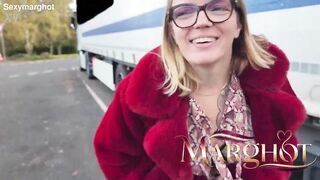 Exhibitionist Parking Lot: Trucker Spots Me and Bangs Me Like a Whore in His Truck Cab