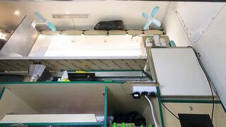 Super cute angel in pink mini petticoat secretly upskirted at work - voyeur pov