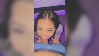 Back room insane hawt sloppy blow job and banging lascivious oriental POV MISSIONARY