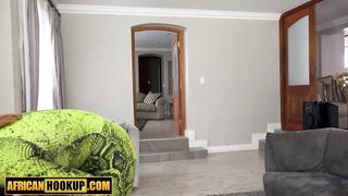 Breasty Black Instructor Seduces Large Knob American Student & Gets Rammed Coarse