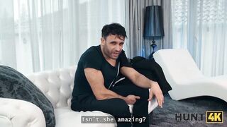 HUNT4K. Show my boobs to hit my BF back? Sexy sex with Layla Scarlett