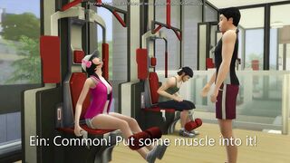 Screwing My Girlfriend At The Gym Whilst Everybody Watches - sims 4 - CG Manga