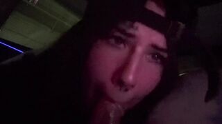 Sucking on his head until this chab cums in my throat