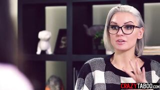 Hawt large bazookas chick and hawt mother I'd like to fuck lesbian babes enjoyed sexy cunt licking during 3some sex