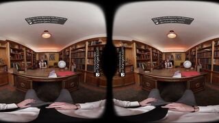 VR Bangers: Blond Teen Rides a Biggest Rod in the College Principal’s Office - VR Porn