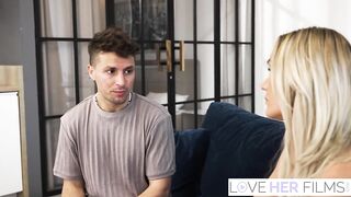 Blond Nina Heels Gets Astonishing Foot Play