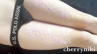 Wax play/shock collar pleasure full twenty-minute movie on my OF